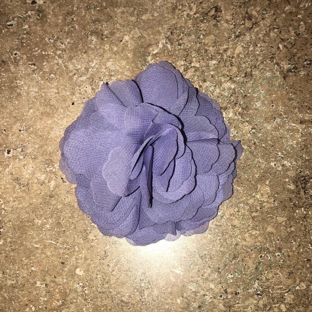 Purple flower pin